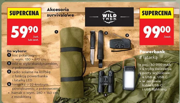 Koc polarowy promocja w Biedronka