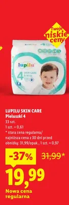 Pieluszki Lupilu Skin Care 4 promocja w Lidl