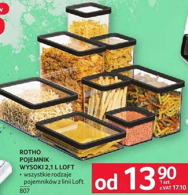 Pojemnik wysoki 2,1 l Loft Rotho promocja w Selgros