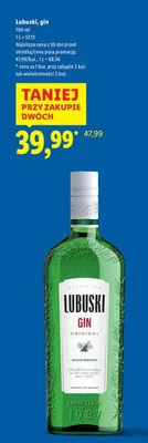 Gin Lubuski promocja w Lidl