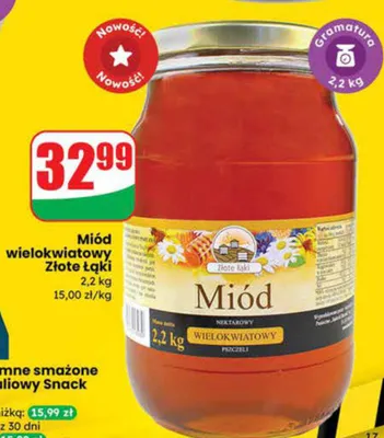 Miód wielokwiatowy promocja w Dino