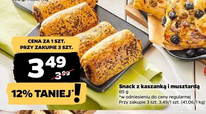 Snack z kaszanką i musztardą promocja w Netto