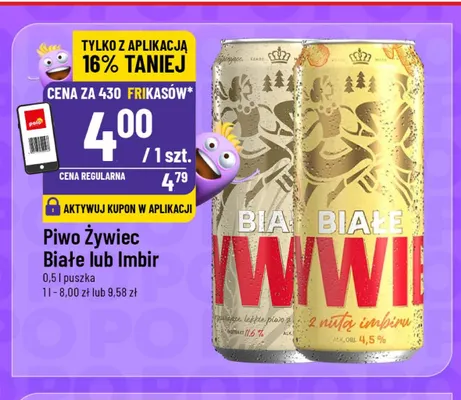 Piwo Żywiec Białe promocja w POLOmarket