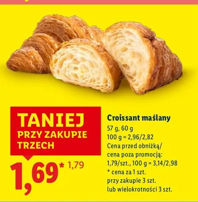 Croissant maślany promocja w Lidl