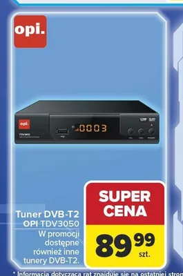 Tuner DVB-T2 OPI TDV3050 promocja w Carrefour