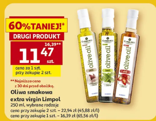 Oliwa smakowa extra virgin promocja w Auchan
