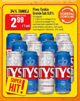 Piwo bezalkoholowe Tyskie promocja w POLOmarket
