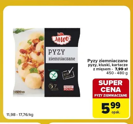 Pyzy ziemniaczane Jawo promocja w Carrefour Express