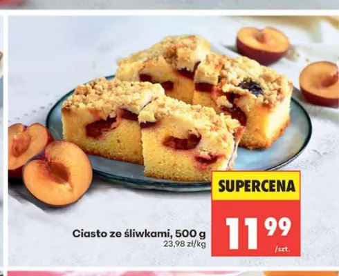 Ciasto ze śliwkami promocja w Biedronka