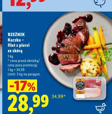Kaczka filet z piersi ze skórą Rzeźnik promocja w Lidl