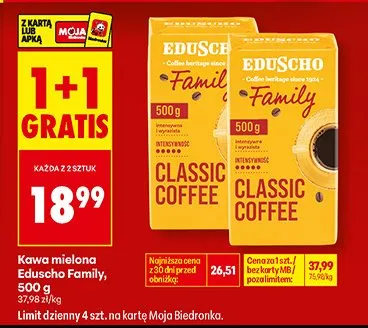 Kawa mielona Classic Coffee Family promocja w Biedronka