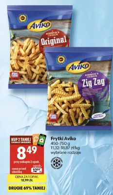 Frytki Aviko Zig Zag promocja w Delikatesy Centrum