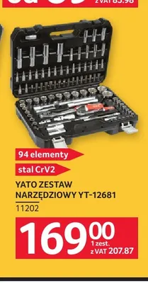 Zestaw narzędziowy Yato YT-12681 promocja w Selgros