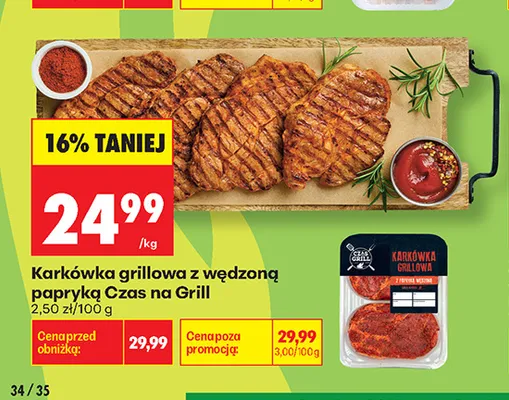 Karkówka grillowa z wędzoną papryką Czas na Grill promocja w Biedronka