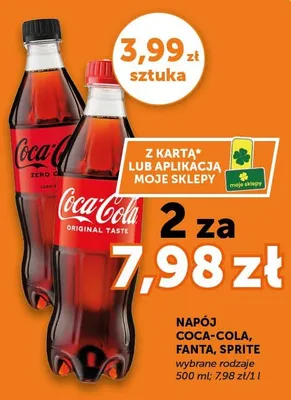 Napój Coca-Cola, Fanta, Sprite wybrane rodzaje promocja w Groszek