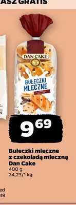 Bułeczki mleczne z czekoladą mleczną Dan Cake promocja w Netto