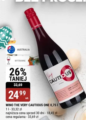 Wino The Very Cautious One promocja w bi1
