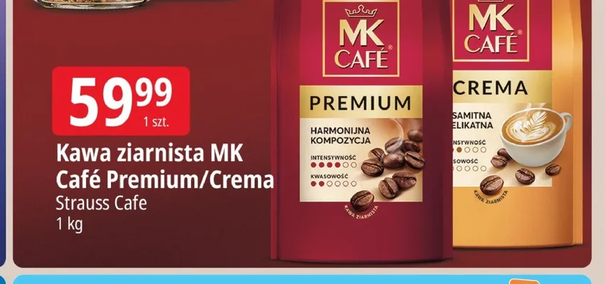 Kawa ziarnista MK Café promocja w Leclerc