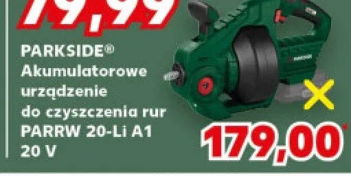 Akumulatorowe urządzenie do czyszczenia rur PARRW 20-Li A1 promocja w Kaufland