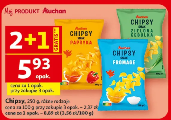 Chipsy Auchan promocja w Auchan