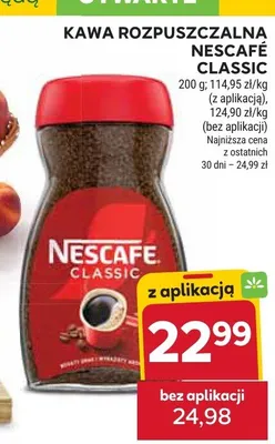 Kawa rozpuszczalna Nescafe Classic promocja w Stokrotka