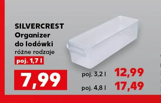 Organizer do lodówki 4,8 l Silvercrest promocja w Kaufland