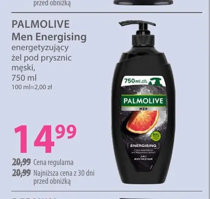 Żel pod prysznic męski energetyzujący Palmolive Men Energising promocja w Hebe