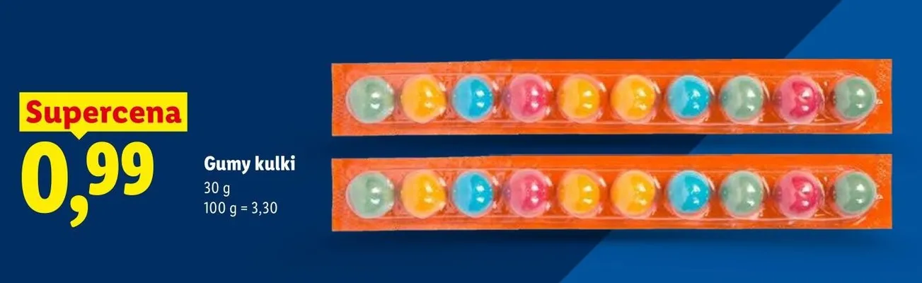 Gumy kulki promocja w Lidl