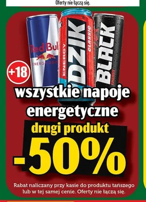 Napoje energetyczne promocja w TOPAZ