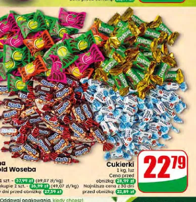 Cukierki luz promocja w Dino