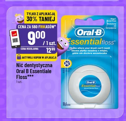 Nić dentystyczna Oral-B Essential Floss promocja w POLOmarket