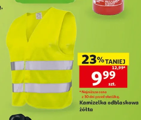 Kamizelka odblaskowa żółta promocja w Auchan