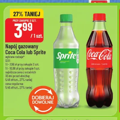 Napój gazowany Sprite promocja w POLOmarket