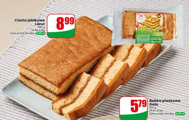 Ciasto jabłkowe Lazur promocja w Dino