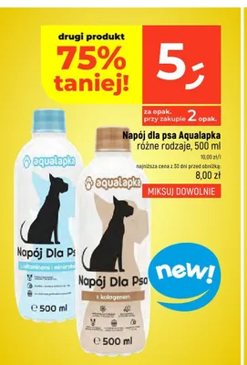 Napój dla psa Aqualapka z kolagenem promocja w Dealz
