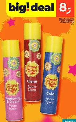 Odświeżacz powietrza w sprayu Chupa Chups promocja w Dealz
