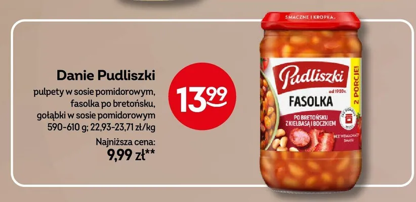 Danie Pudliszki gołąbki w sosie pomidorowym promocja w Żabka