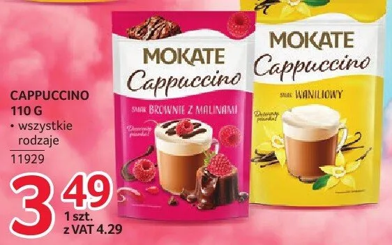 Cappuccino Mokate różne rodzaje promocja w Selgros