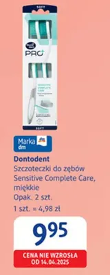 Szczoteczki do zębów Sensitive Complete Care miękkie Dontodent promocja w Drogerie DM