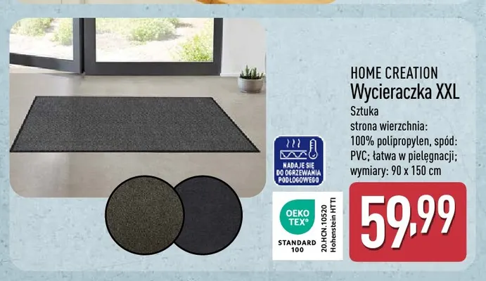 Wycieraczka Xxl 90x150 cm Home Creation promocja w Aldi