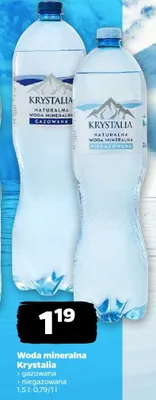 Woda mineralna niegazowana Krystalia promocja w Netto