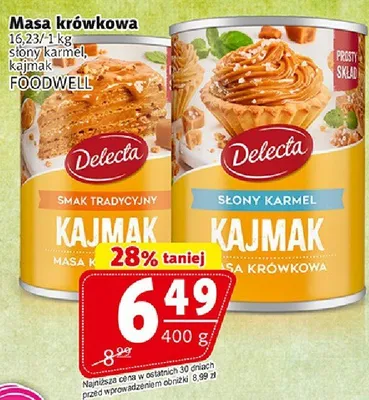 Masa krówkowa słony karmel, kajmak smak tradycyjny promocja w Prim Market