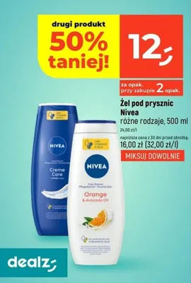 Żel pod prysznic różne rodzaje, 500 ml promocja w Dealz