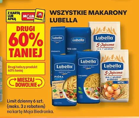 Makarony Lubella promocja w Biedronka