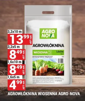 Agrowłóknina wiosenna AGRO-NOVA 1,6x5 m promocja w Merkury Market