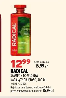 Szampon do włosów nadający objętość Radical promocja w Drogerie Natura