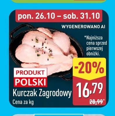 Kurczak Zagrodowy promocja w Aldi