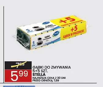 Gąbki do zmywania Stella promocja w Wafelek