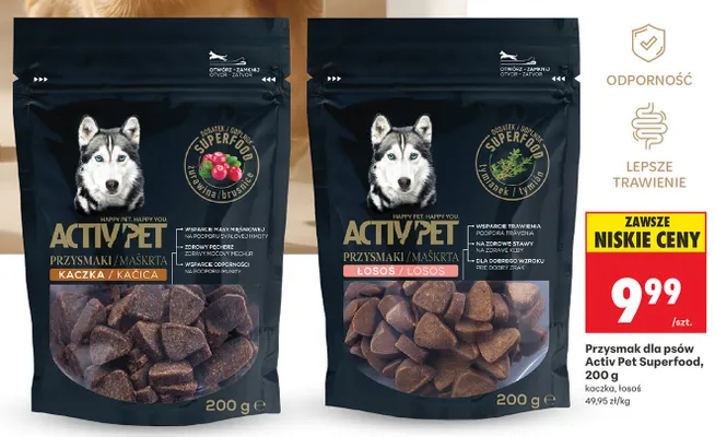 Przysmak dla psów Activ Pet Superfood promocja w Biedronka
