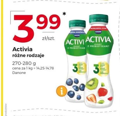 Jogurt Activia jagoda borówka promocja w Frac